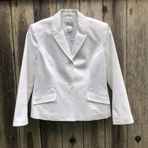 Style & Co Vintage White 90s Suit Jacket
